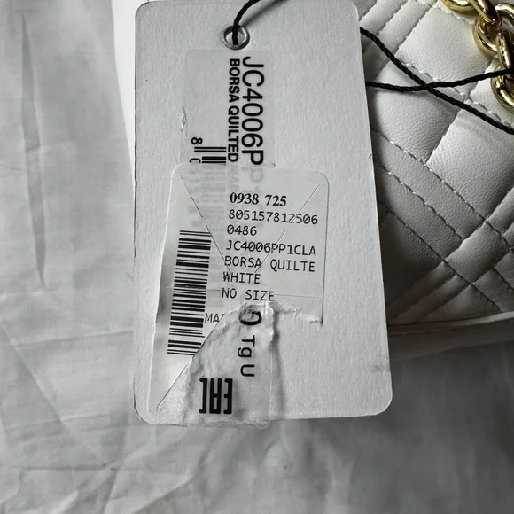 Love Moschino Cream Quilted Shoulder Bag - Picture 3 of 7